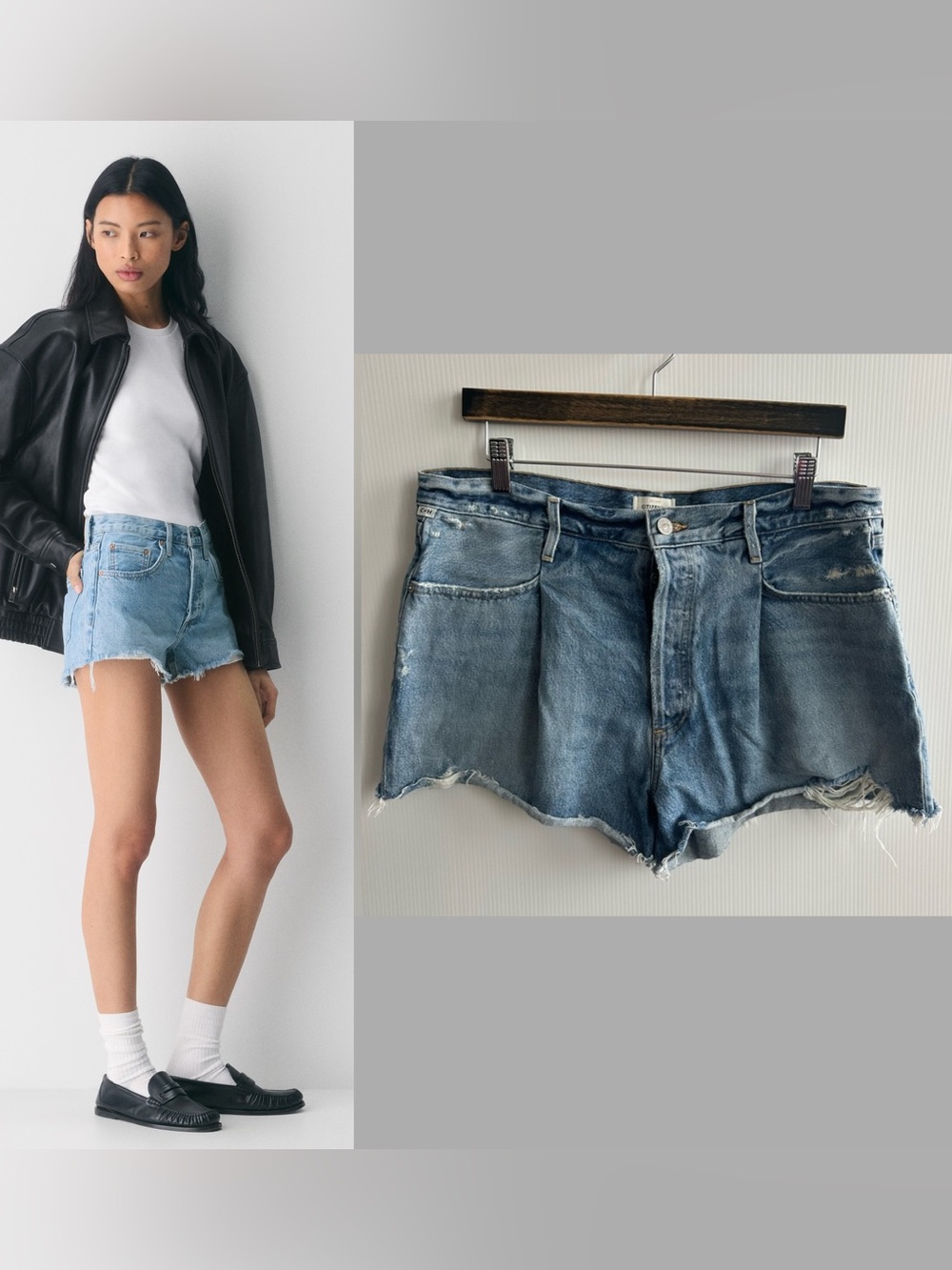 30 CITIZENS OF HUMANITY Franca Pleated Baggy Short